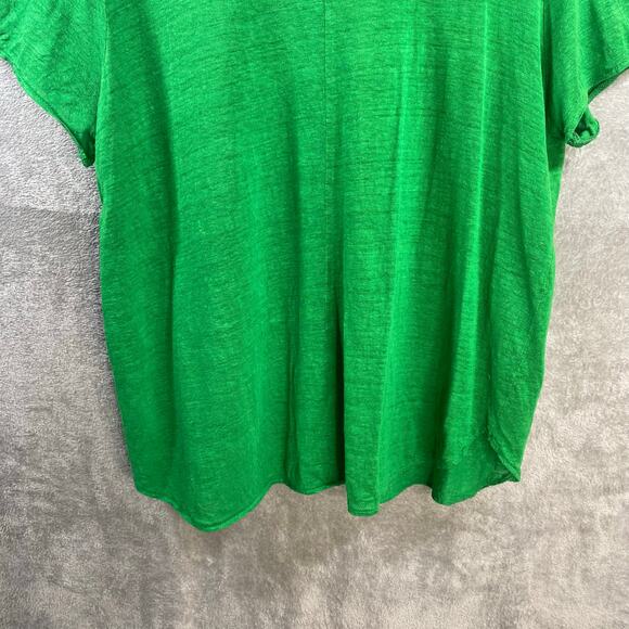 Tahari 100% Linen Tee Womens 1X Plus Size Lightweight Gauzy Beachy - Picture 9 of 12